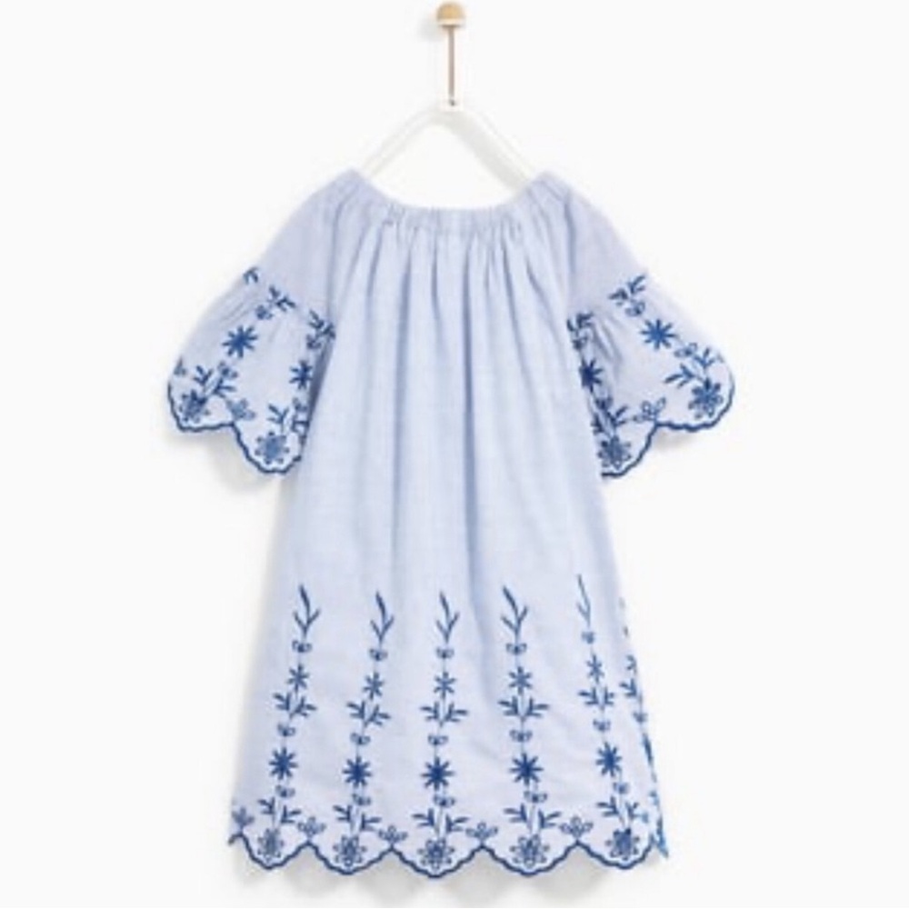 Zara scallop cutout  Dress
